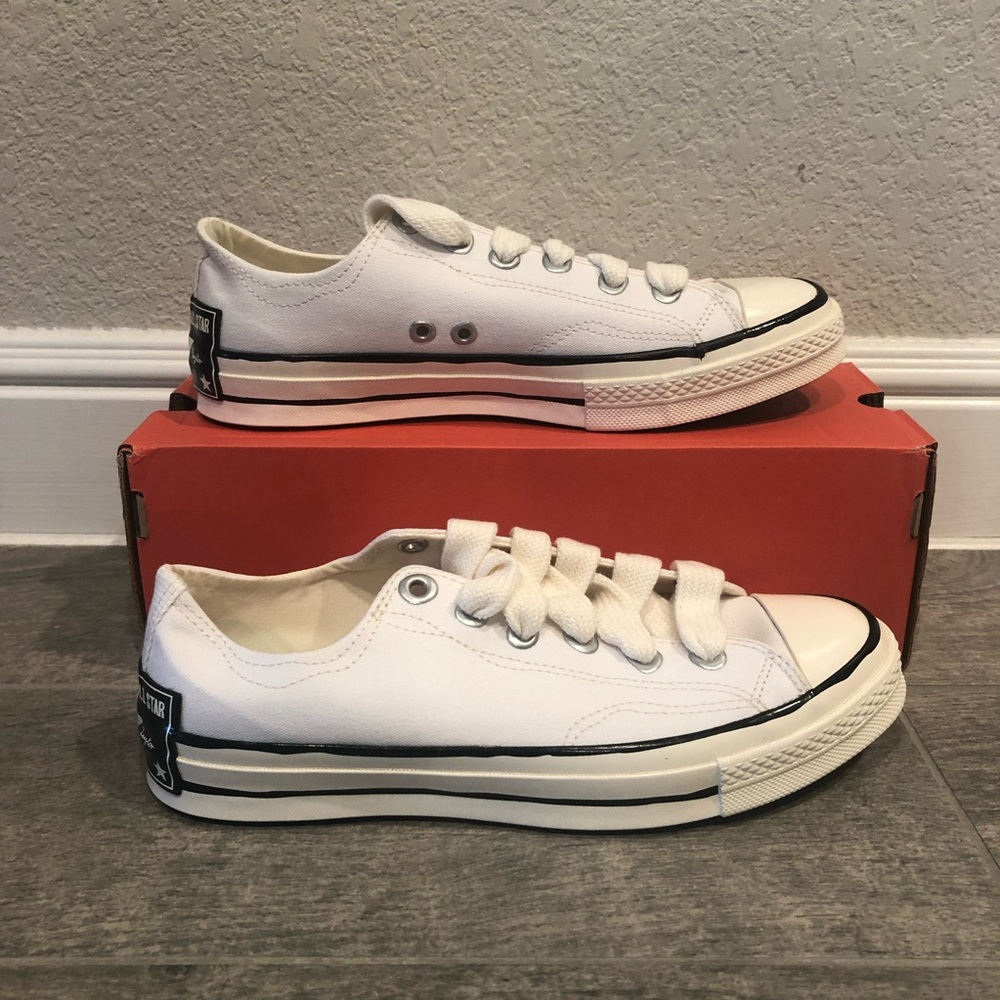 New Converse Chuck 70 Sketch Low White Black  Sneakers Men’s Shoes Size 12 - Picture 5 of 9